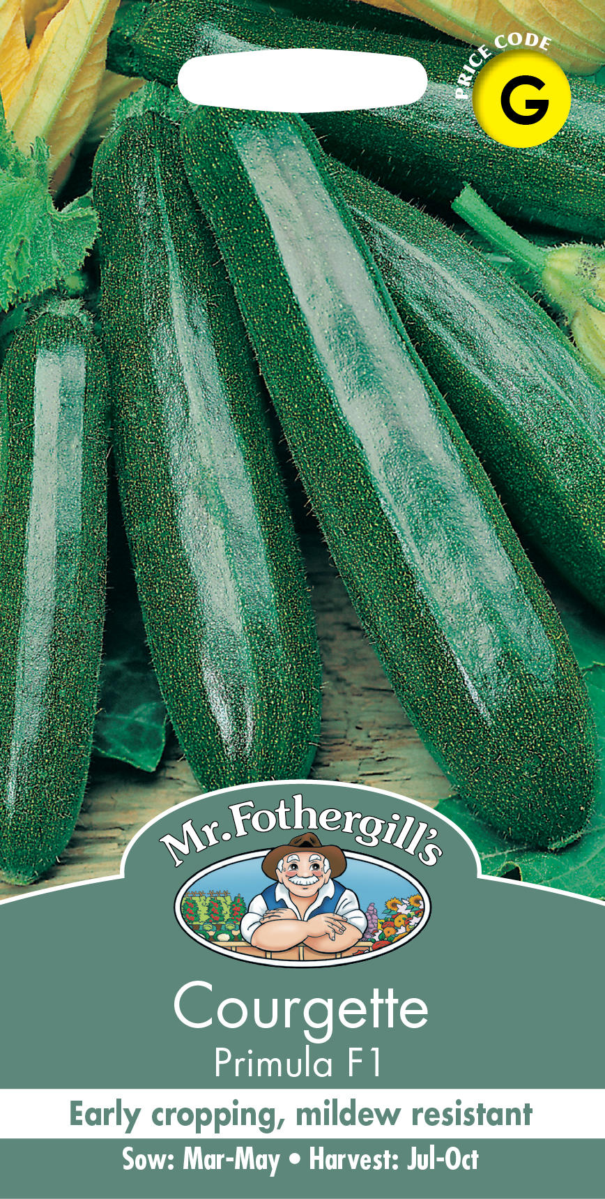 Mr.Fothergill's Seeds Courgette Primula F1 クルジェット（スカッシュ） プリムラ・F1 ミスター・フォザーギルズシード