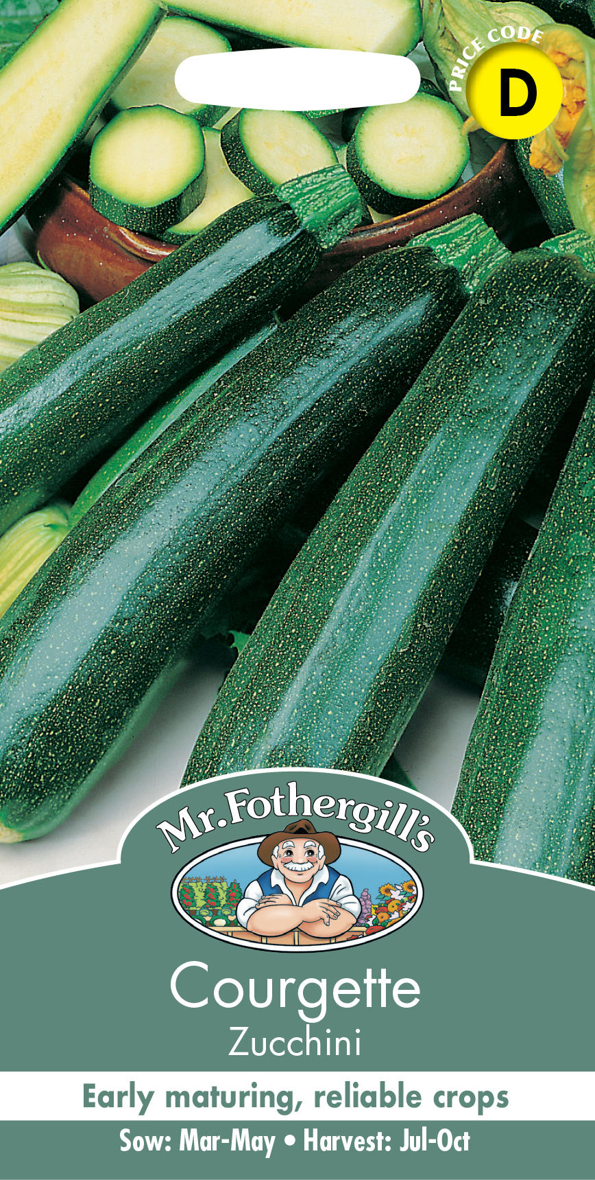 【種子】Mr.Fothergill's Seeds Courgette Zucchini クルジェット（スカッシュ） ズッキーニ ミスター..