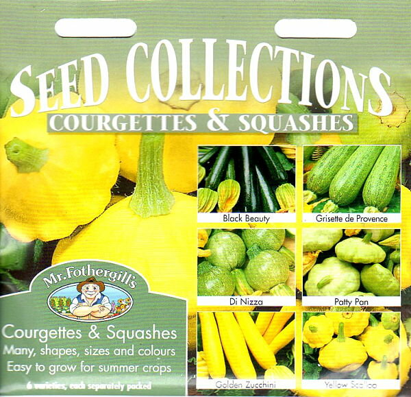 【種子】Mr.Fothergill's Seeds SEED COLLECTIONS COURGETTES & SQUASHES シードコレクション クルジェット＆スカッシュ ミスター・フォザーギルズシード