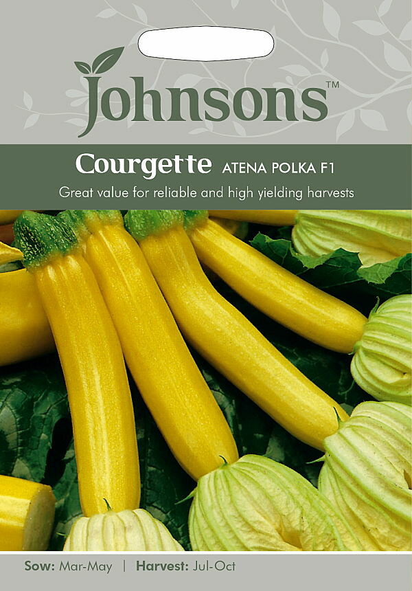 【種子】Johnsons Seeds Courgette Atena Polka F1 クルジェット（スカッシュ） アテナ・ポルカ・F1 ジョンソンズシード
