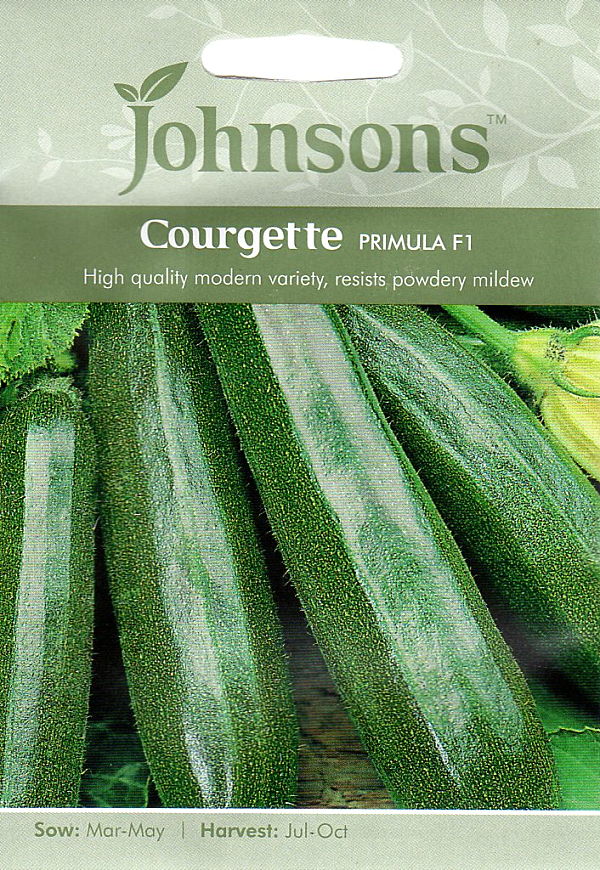 【種子】Johnsons Seeds Courgette Primula F1 クルジェット（スカッシュ）プリムラ・F1 ジョンソンズ..