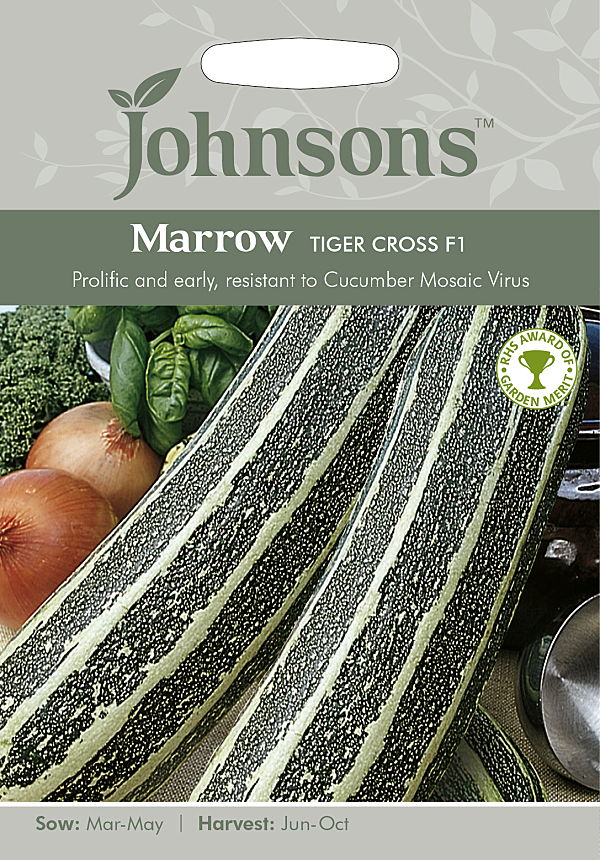 ڼҡJohnsons Seeds Marrow Tiger Cross F1 ޥ F1 󥽥󥺥