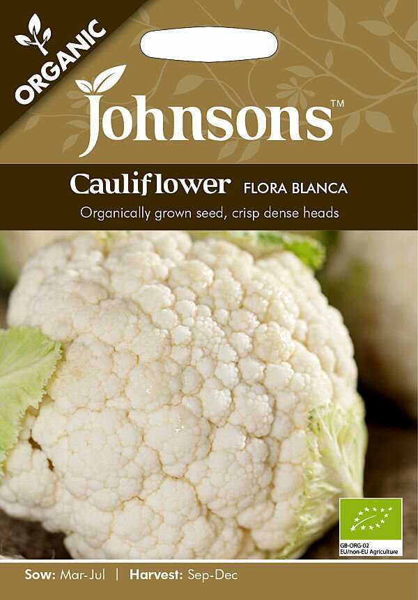 ڼҡJohnsons Seeds ORGANIC Cauliflower FLORA BLANCA ˥å ե ե...