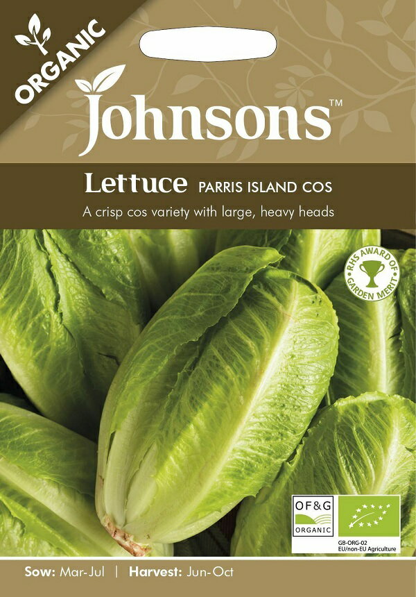 Johnsons Seeds ORGANIC Lettuce PARRIS ISLAND COS オーガニック レタス パリス・アイランド・コス ジョンソンズシード