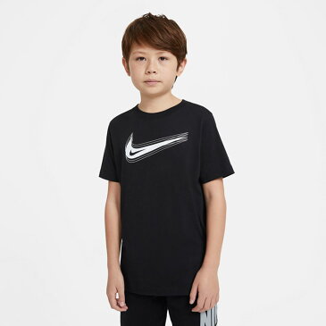 ナイキ Tシャツ nike キッズ ジュニア スポーツ ウェア カジュアル YTH NSW スウッシュ S/S Tシャツ DC7797 011 黒