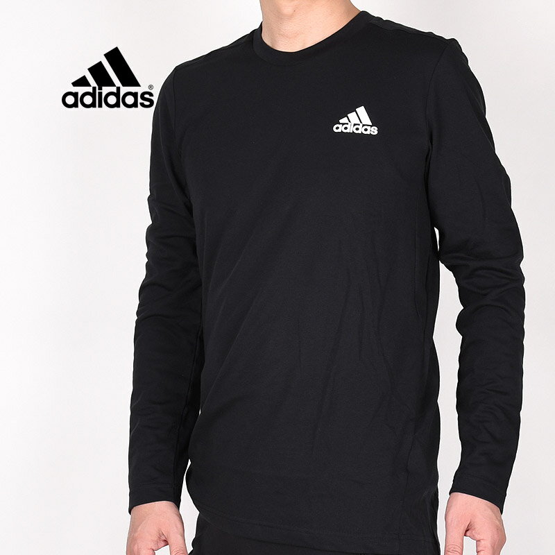 アディダス adidas メンズ ウエア 長袖 トレーニング トップス スポーツウェア ランニング 運動 M D2M メランジ ロングTシャツ GT5563 黒