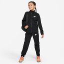 ナイキ nike キッズ ジュニア 子供 子ども こども スポーツ ウェアトレーニング ランニング 運動 K NSW TRACKSUIT POLY FZ HBR FD3067 010 黒