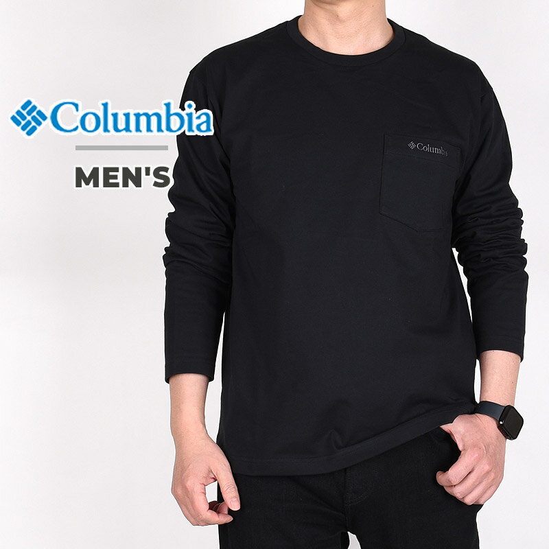 コロンビア Tシャツ メンズ コロンビア columbia メンズ Tシャツ 長袖 カジュアル ヤングストリートロングスリーブクルー PM0421 010 101 102 黒 白