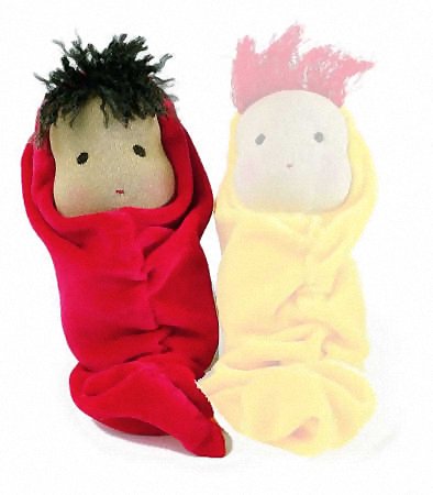 ケーセン ぬいぐるみ kosen ケーセン ジルケ人形 kosen Silke Schmusepuppe 赤 20cm 知育玩具