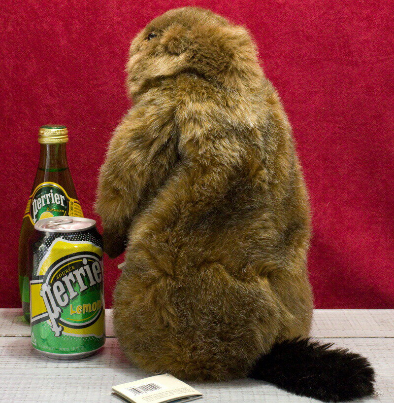 マーモット　KOSEN（ケーセン社）　34cm　Marmot Groundhog/ぬいぐるみ　プレゼント/リアル/動物/ギフト/子供/女の子/男の子/大人/クリスマス