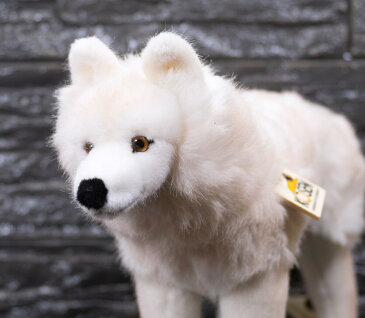 ケーセン 北極オオカミ 立ち　KOSEN　43cm　Arctic Wolf Standing/ぬいぐるみ　プレゼント/リアル/動物/ギフト/子供/女の子/男の子/大人/クリスマス