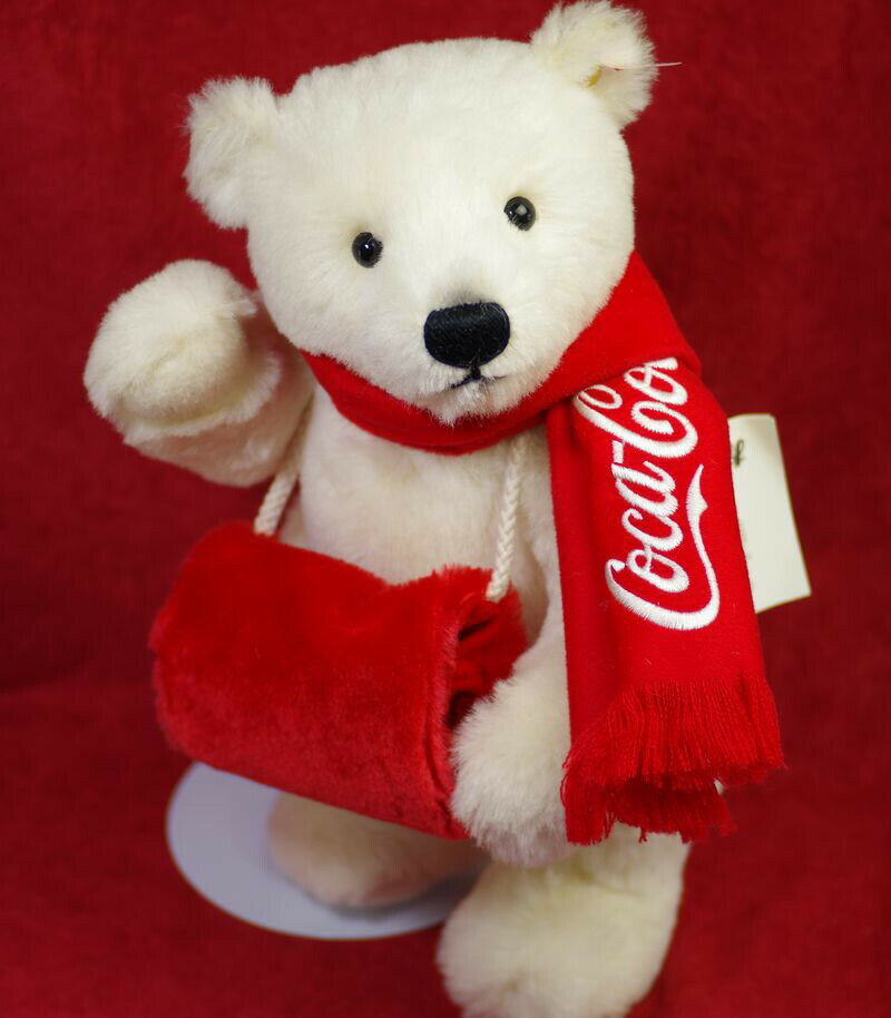 シュタイフ テディベア Steiff 世界限定テディベア コカコーラ ポーラベア マフ（Coca-Cola Polar Bear）