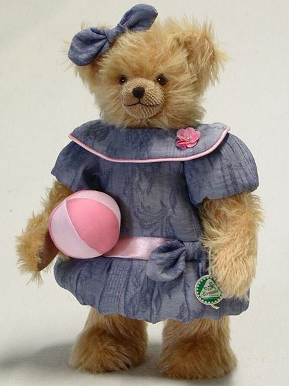 リトルバレリーナ　ドイツ　緑ハーマン社テディベア