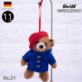 シュタイフ テディベア Steiff 英国限定 パディントン オーナメント 11cm テディベア（Paddington） ぬいぐるみ/クリスマス/プレゼント