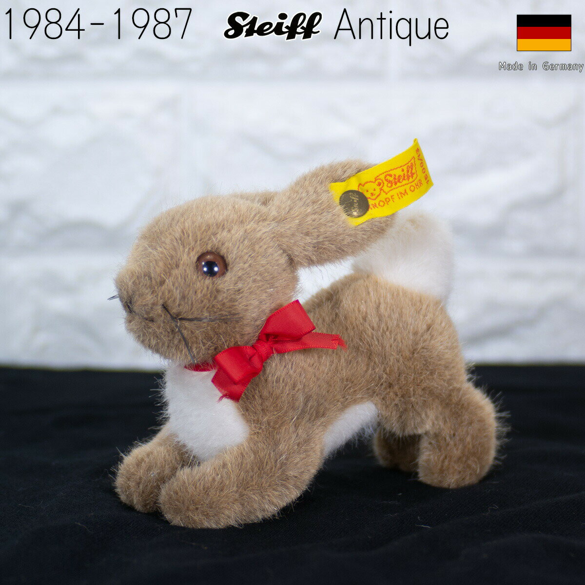 シュタイフ テディベア Steiff アンティーク テディベア 1984年～1987年 Hoppy ラビット 13cm