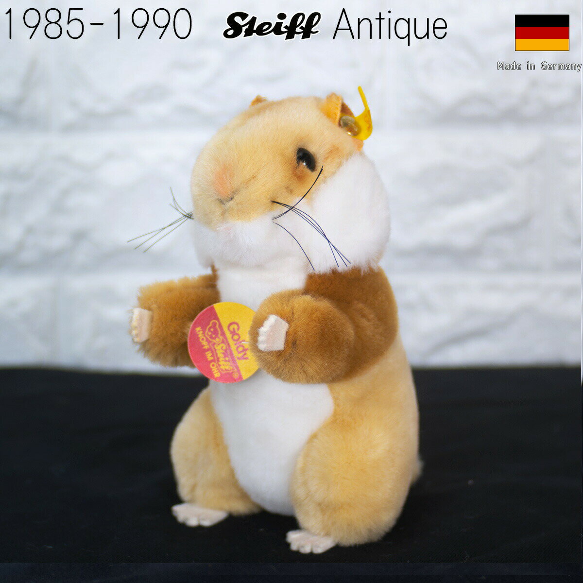 シュタイフ テディベア Steiff アンティーク テディベア ゴールディ モルモット 16cm