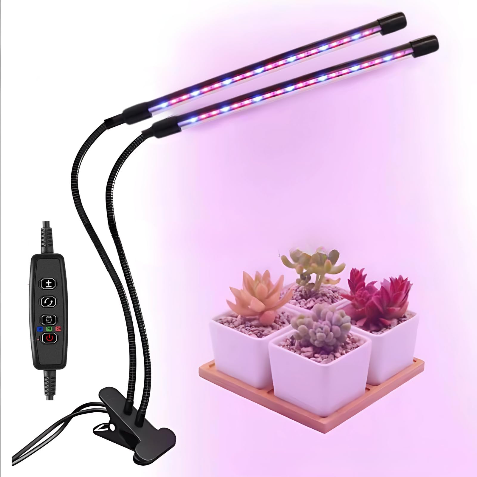 植物育成ライト 育成ライト クリップ式 調光可能 調整可能 植物 栽培 LEDライト USB電源 室内園芸 観葉..