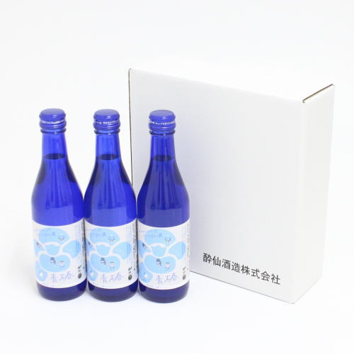 川崎フロンターレ×酔仙 微発泡清酒 青椿(あおつばき) 250ml×3本セット（箱入り） コラボ商品 サッカー Jリーグ お中元 お歳暮 贈り物 プレゼント 誕生日 お祝 内祝 父の日 母の日 日本酒 岩手の酒