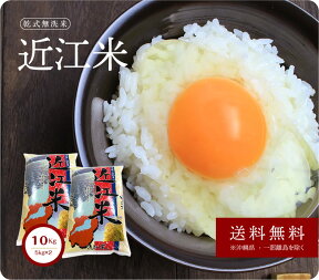 【送料無料　無洗米　10kg】令和5年滋賀県産　洗わず炊ける近江米10kg(5kg×2）