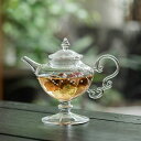 Glass Art 雅遊 耐熱ガラス ティーポット 高台 ガラス 急須 430ml ガラスティーポット ガラスきゅすう ガラス製ポット 紅茶ポット お茶ポット ...