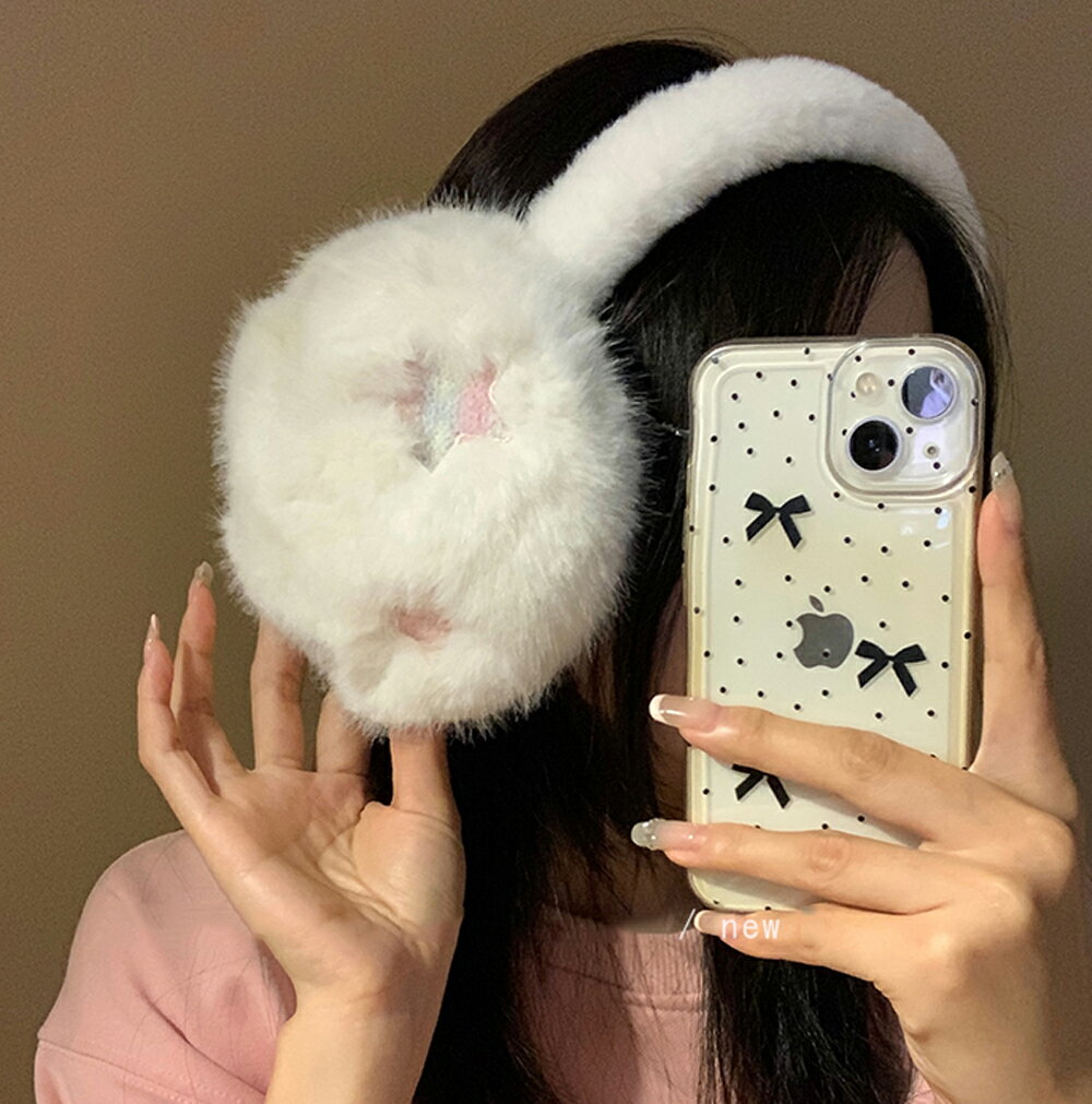 かわいい イヤマフ レディース イヤーマフラー 星刺繡 耳あて イヤーマフ ラビットファー風 防寒 ふわふわ 暖かい かわいい 自転車 通勤 通学 学生 男女兼用 ユニセックスフリーサイズ スキー スノーボード スノボ アウトドア 2024 クリスマス　プレゼント kiyokyou