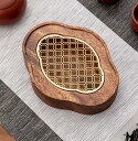 IwaiLoft 急須受台 貯水式 美品 急須置き 茶台 茶盤 ティートレー クルミの木 手作り ティートレー 茶道具 中国茶器 台湾茶器 壺承 茶壺の受け皿 ...