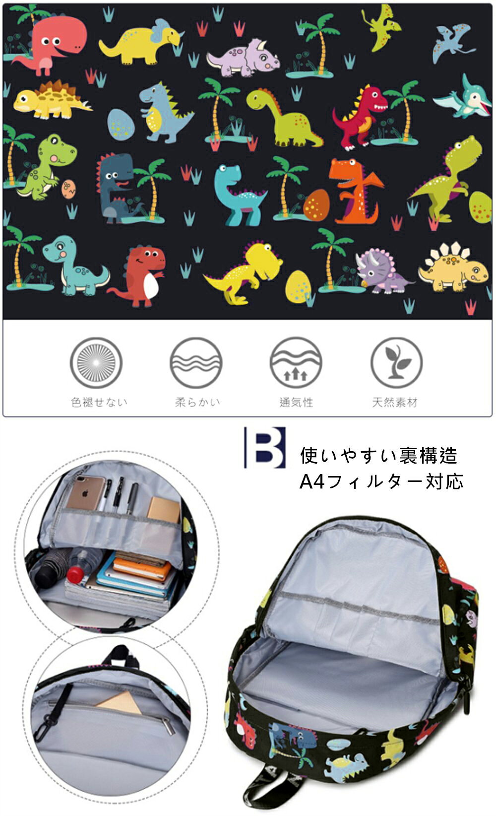 バオバブの願い 新品 子供 リュック 塾 バッグ 男の子 女の子 軽量 大容量 通塾バ...