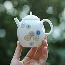 IwaiLoft 「春暖花開」美しい手毬 170ml 急須 ティーポット ピッチャー 陶磁器 手作り お茶ポット 来客用 お茶用品 ティーウェア 中国茶器 台湾...