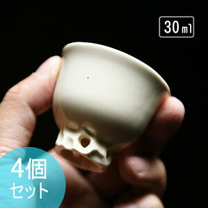 IwaiLoft 4個セット 太湖石 茶杯 茶器 湯のみ 湯呑み お茶 カップ コップ 来客用 お茶用品 ティーウェア 中国茶器 贈り物にも 食洗機対応 電子レンジ対応