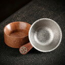「極・チタン」純Ti 茶こし 茶漉し 金属製 純チタン 木製 受け皿 ティーストレーナードリッパー フィルター おしゃれ セラミック コーヒーフィルター セラミ...