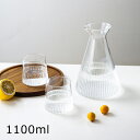IwaiLoft 直火対応 1100ml ピッチャーセット 耐熱ガラス水差し 手作り 麦茶ポット ガラス製ポット おしゃれ 大容量 冷水筒 ケトル 紅茶ポット ...