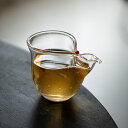 IwaiLoft 公道杯 手作り ガラスボウル 茶海 分茶器 グラスカップ 紅一点 耐熱ガラス 280ml 瓢箪 片口 徳利 酒器 日本酒 片口注器 ミルクピッ...