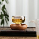IwaiLoft 回転させても倒れないカップ ガラスコップ 小さい 60ml ティーグラス かわいい ガラス食器 耐熱ガラス おしゃれ ガラス食器 冷茶グラス ...