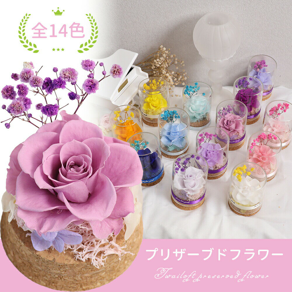 IwaiLoft mini プリザーブドフラワー ギフト 花束 バラ プレゼント 枯れないお花 ボトルフラワー 誕生日プレゼント・お祝い・発表会・贈り物に ガラスドーム 母の日 彼女 妻 プレゼント 誕生日 結婚祝い フラワー インテリア 縁起物