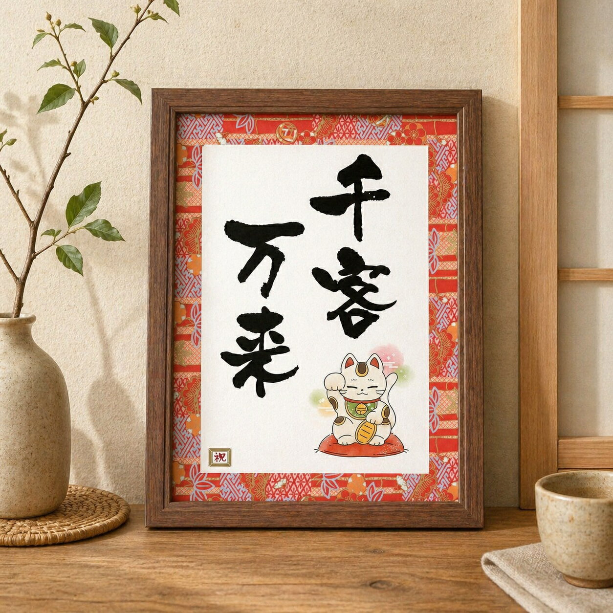 楽天市場】招き猫 額（インテリア・寝具・収納）の通販