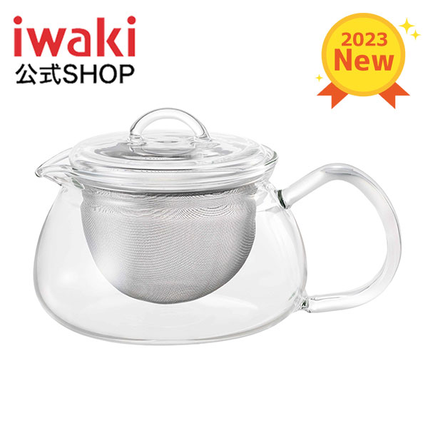 楽天iwakiキッチンショップ【送料無料】＼2023新商品／iwaki　イワキ　麗茶急須500ml　ガラス　急須　T875-W