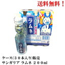 【賞味期限2025年2月】 サンガリア ラムネ ビン 200ml × 30本 サイダー 炭酸 瓶 清涼飲料 食品 お祭り 送料無料