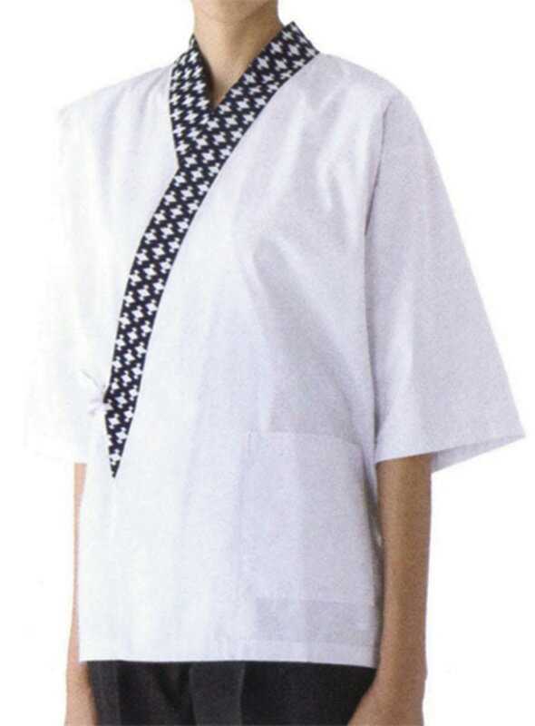 シンプルな松皮菱衿のハッピコート（女性用） セブンユニフォーム