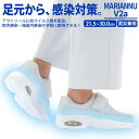 ナースシューズ 白 疲れにくい 静音 送料無料 厚底 V2α 感染対策 マジック レディース おしゃれ かわいい メンズ マリアンヌ ホワイト 疲れない おすすめ 軽い 楽 医療 シューズ 立