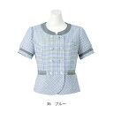 【10%OFFクーポン対象★7/4 20時〜4H限定】【SALE】オーバーブラウス 半袖 チェック ブラウス フォーマル 丸襟 ピンク ブルー 青 5号〜15号...