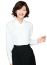 ブラウス 長袖 フォーマル 白 ホワイト 白 サックス ピンク 5-19号 襟 おしゃれ かわいい 仕事用 結婚式 卒業式 卒園式制服 オフィス 事務 事務服 企業制服 レディース オフィスユ