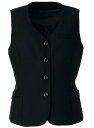ベスト ブラック 黒 5-23号 ポケット 制服 オフィス 事務 事務服 企業制服 レディース オフィスユニフォーム ビジネス 仕事用 チクマ UF2510
