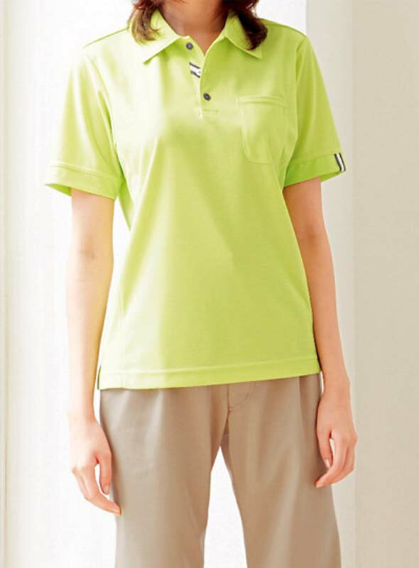 ポロシャツ 半袖 男女兼用 レディース メンズ ブルーベリー アップルグリーン アクアブルー チェリーピンク 4L-5L 1
