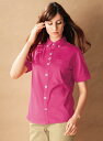 【5%OFFクーポン対象★6/25限定】半袖ニットシャツ 男女兼用 カーシーカシマ HM-2649 吸汗 速乾 ストレッチ ポケット付き 透けにくい ピンク