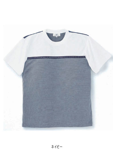 介護 Tシャツ 半袖 ピンク ブルー ネイビー SS-3L ユニフォーム 介護ユニフォーム 介護用品 介護服 介..