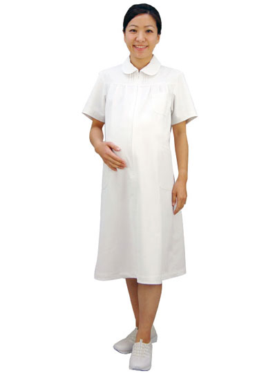 【10％OFFクーポン対象★8/25限定】マタニティ ワンピース 白衣 医師 ドクター ナース服 住商モンブラン 73-012