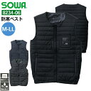 作業服 防寒着 防寒ベスト 8234-06 桑和 SOWA M L LL 撥水 野帳ポケット 作業着 男性用 メンズ