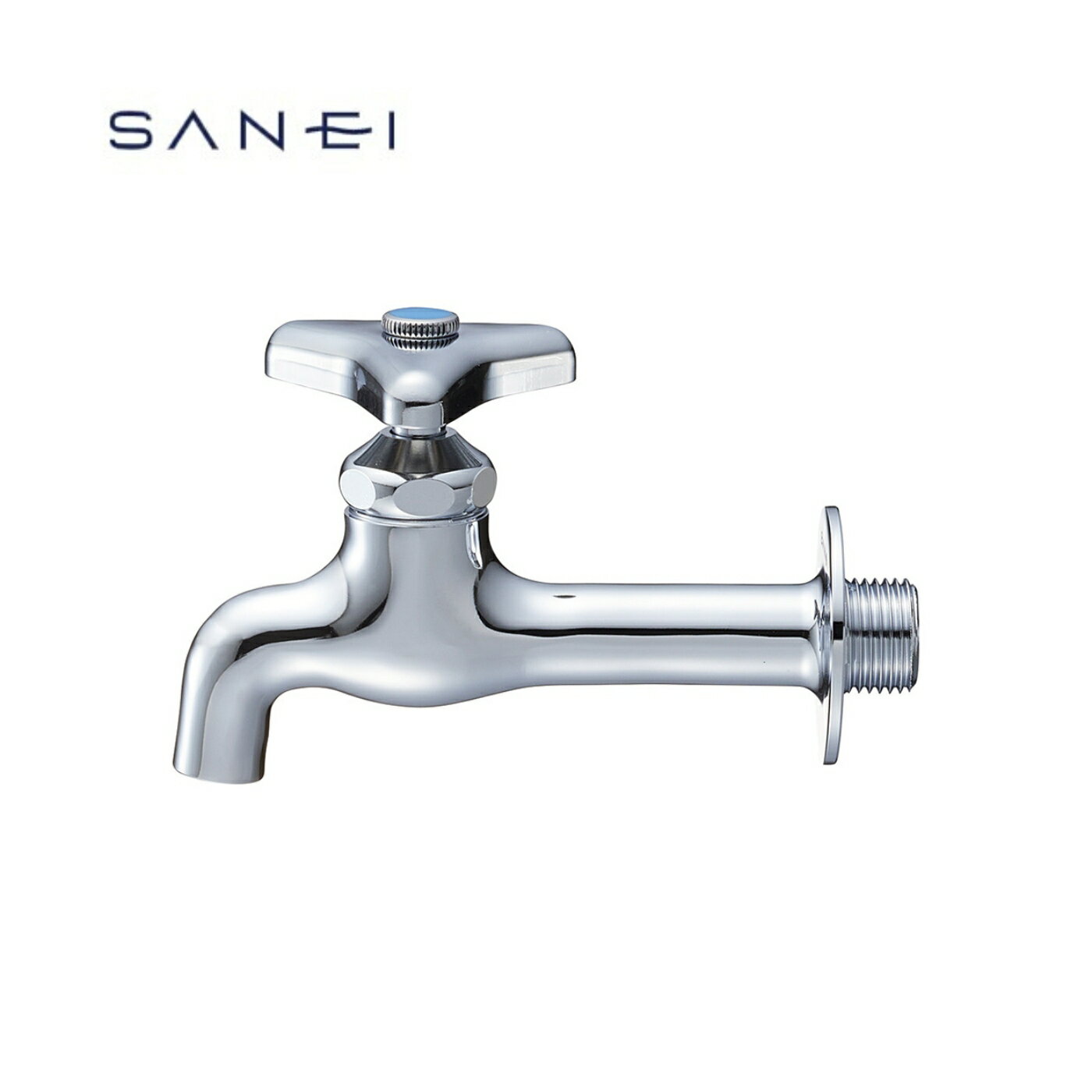 SANEI 胴長横水栓（固定コマ仕様）［共用形］呼び13 JY20J-13