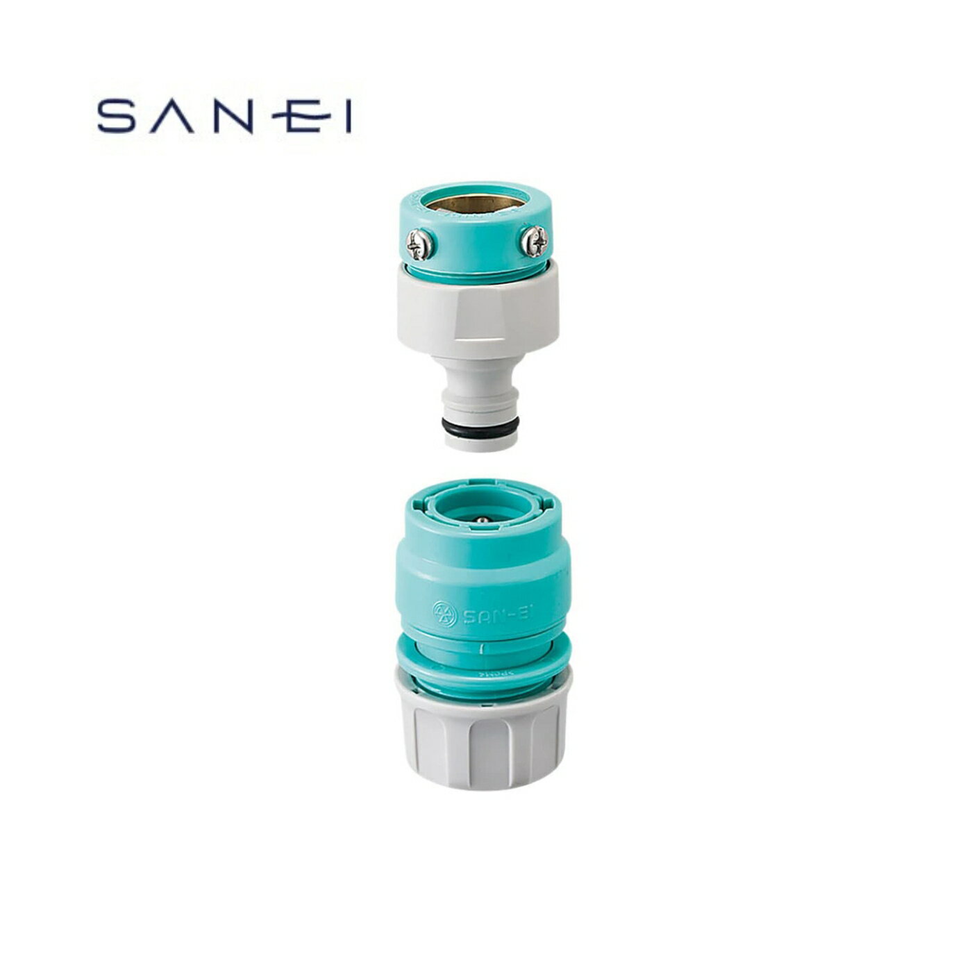 SANEI 散水用品 元口セット カチッと 吐水口外径15~20mm用 ビス止め式 PL70-10S