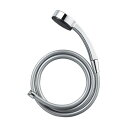 SANEI シャワーセット 節水25% メッキシャワヘッド メタリック調ホース1.6m アダプター付 PS3950-CTA-CC シルバー